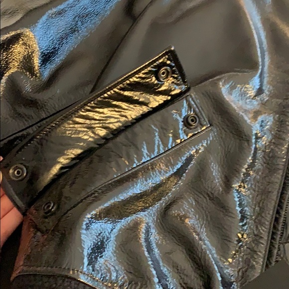 Saint Laurent Leather Bomber Jacket FR 36 - Picture 5 of 5